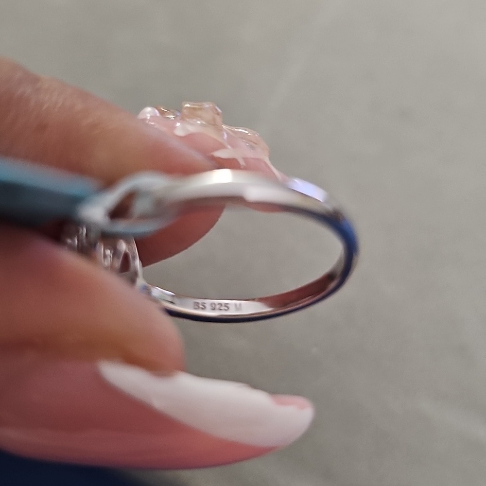 NWT Moissanite Heart Ring Size 7 Sterling Silver - Picture 6 of 10